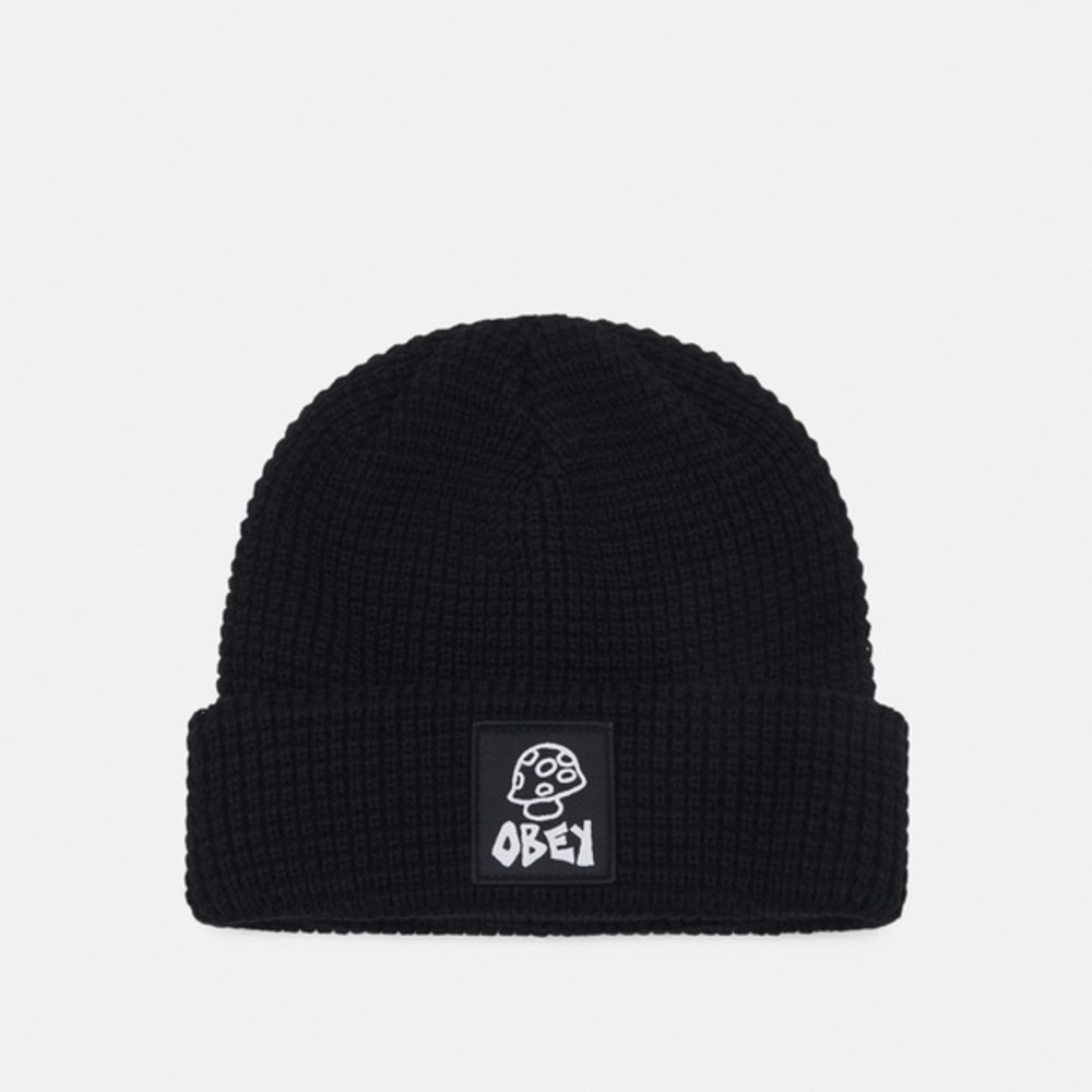 Obey Vacant Waffle Black Beanie